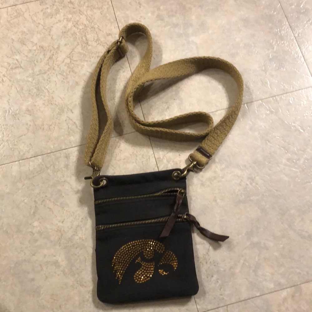 Mini Iowa Hawkeyes crossbody
